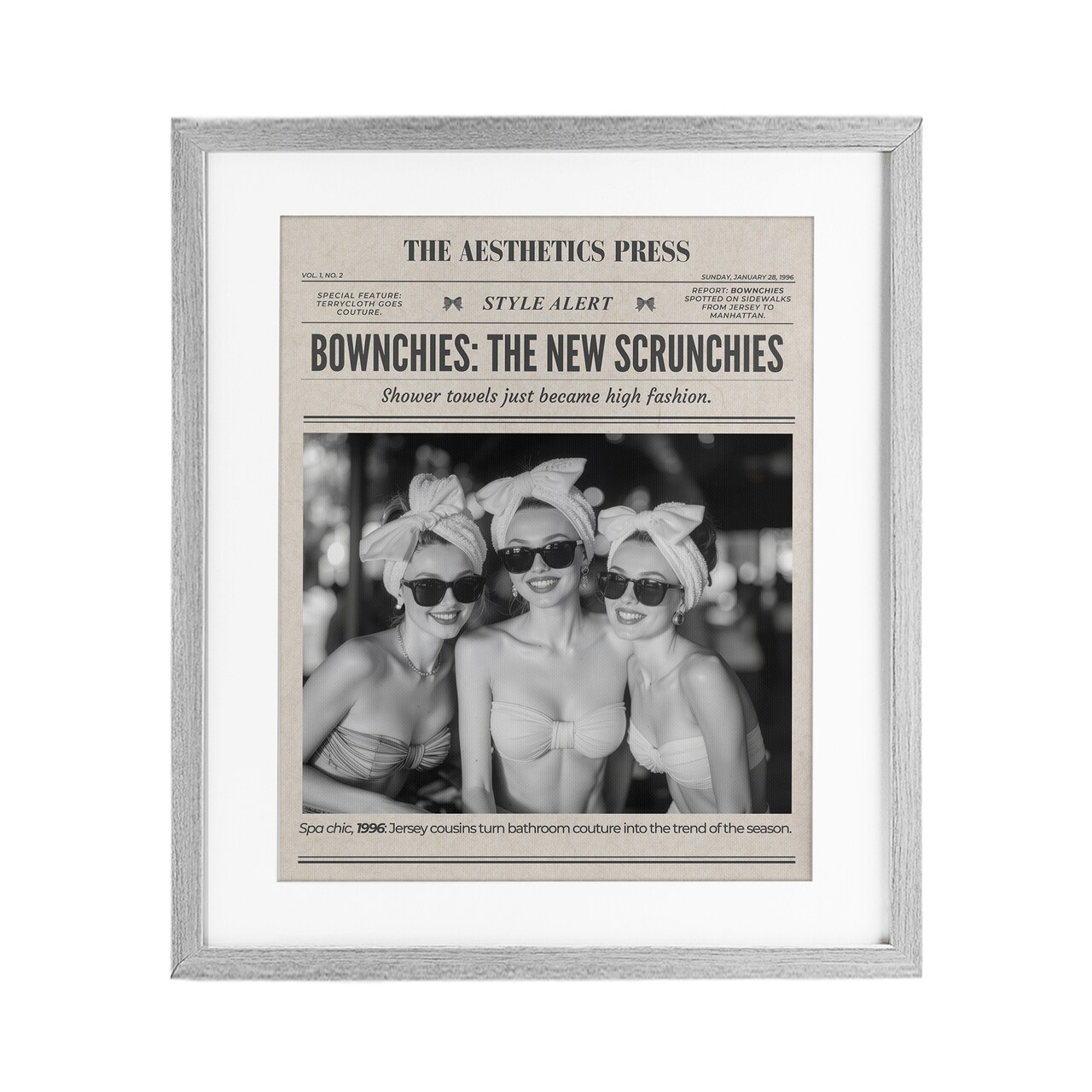 Stupell Industries The Aesthetics Press Magazine Framed Print Under Glass, design by A Barefoot Stylist